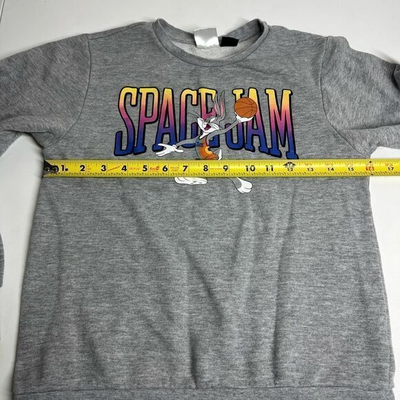 Space Jam A New Legacy Long Sleeve Gray Sweatshirt Youth Medium M Bugs Bunny EUC - Picture 7 of 12